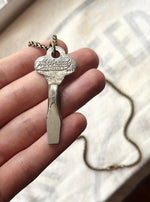 "A Helping Hand" Vintage Screwdriver Key Necklace