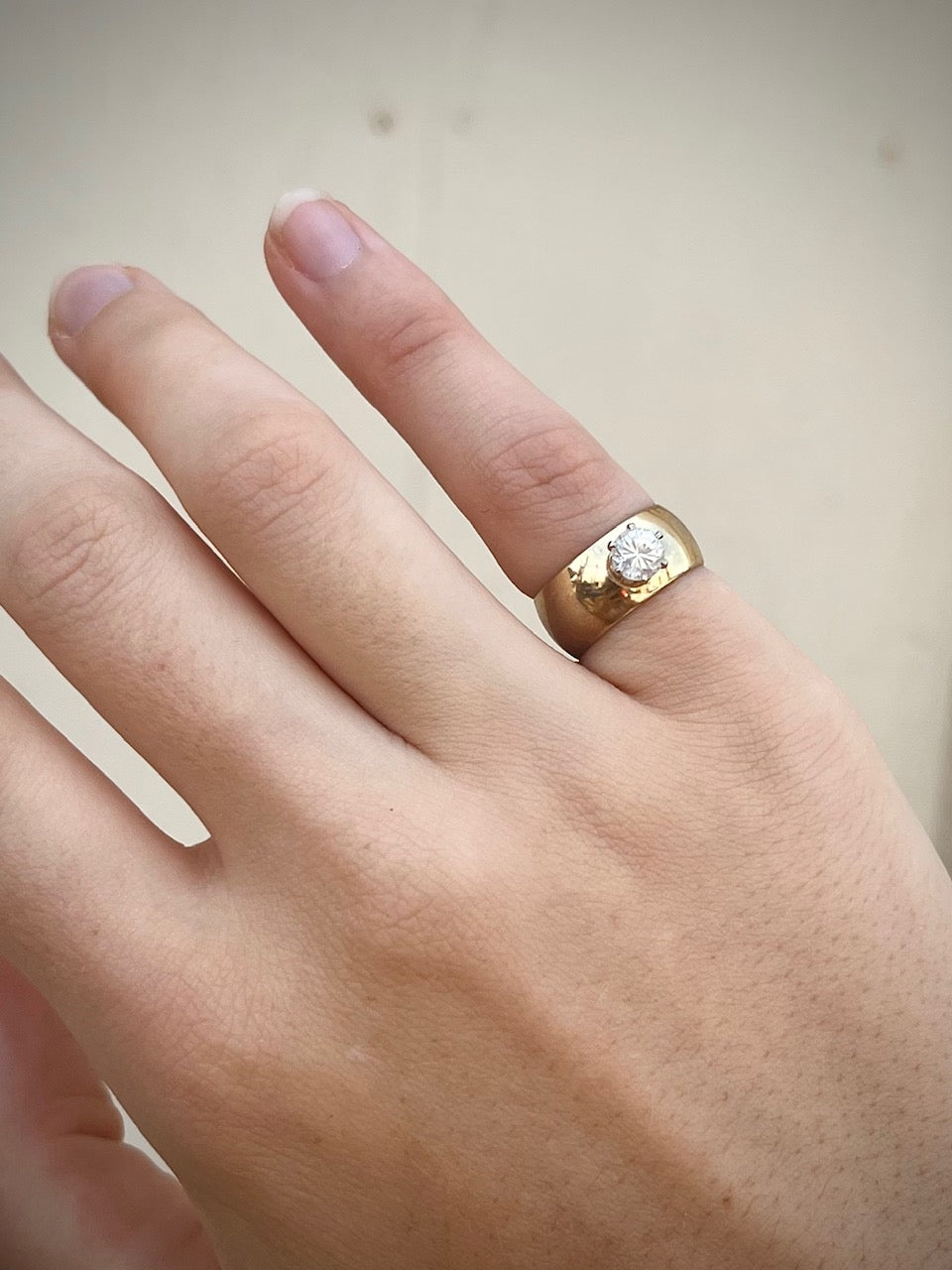 Vintage 18K Vermeil Ring