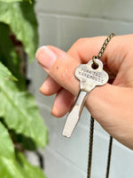 "A Helping Hand" Vintage Screwdriver Key Necklace