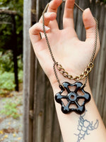 "Wheel Works" Old Spigot Handle Double Strand Necklace