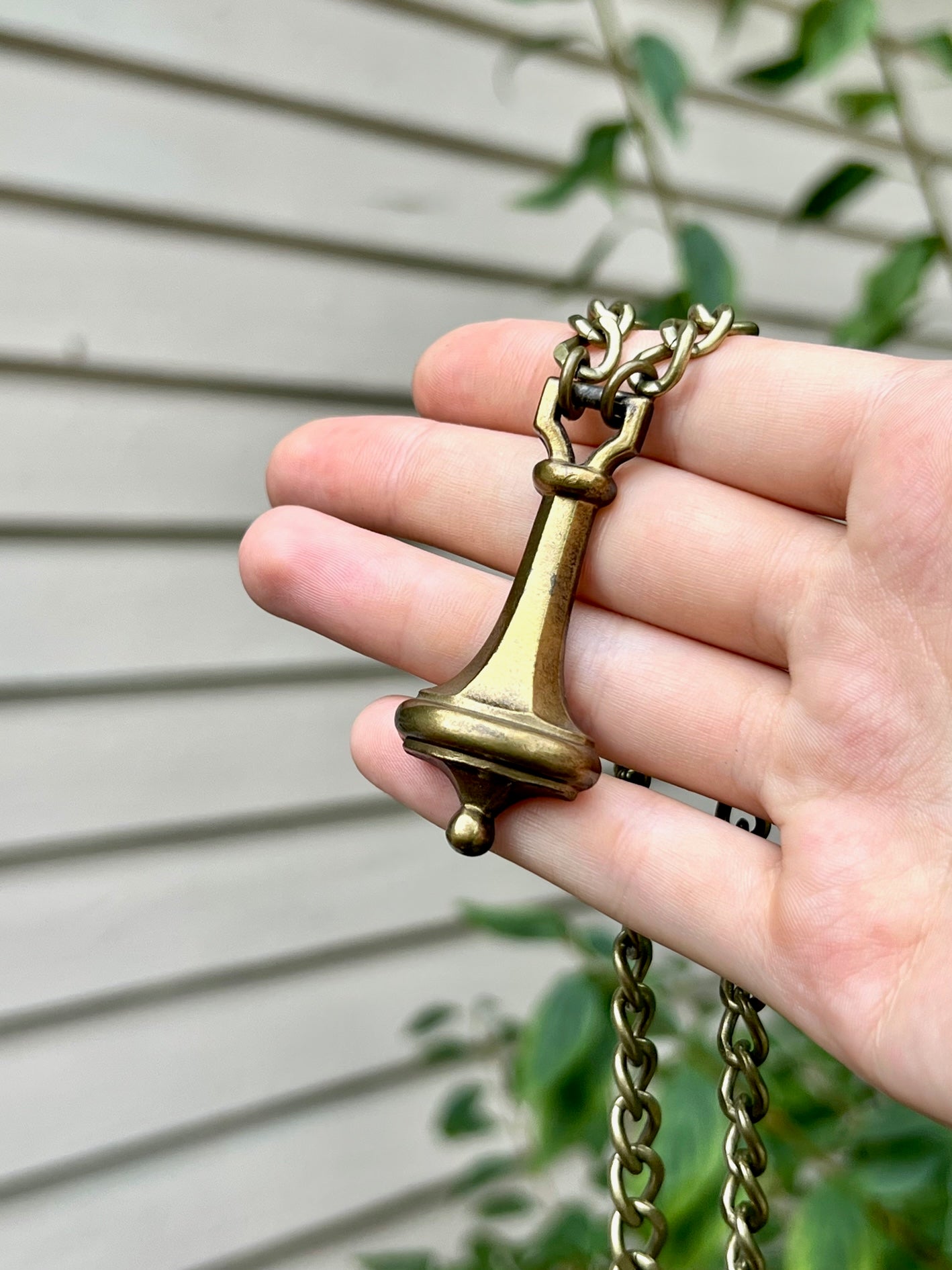 Vintage Brass Key Ring Door Knocker