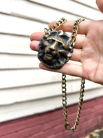 "A Pride of Passion" Antique Lion Head Dresser Handle Necklace