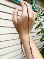 "The Curtains Will Rise" Antique Skeleton Key and Upcycled Chain Tassel Necklace