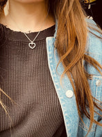 Vintage Silver Heart Necklace