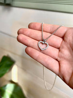 Vintage Silver Heart Necklace