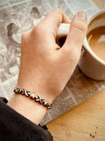 Vintage Italian Silver Hearts Bracelet