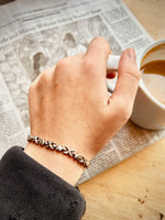 Vintage Italian Silver Hearts Bracelet