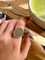 "To Begin Again" 1949 World Coin Articulated Ring