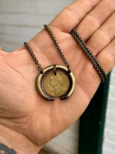 "The Lost Lady" 1967 Lady Marianne French Coin Necklace