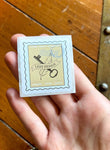 1888 Design Travel Stamp Sustainable Sticker