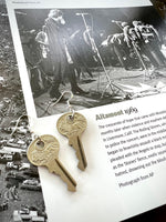 "Twice Ready" Vintage Lion Master Key Earrings
