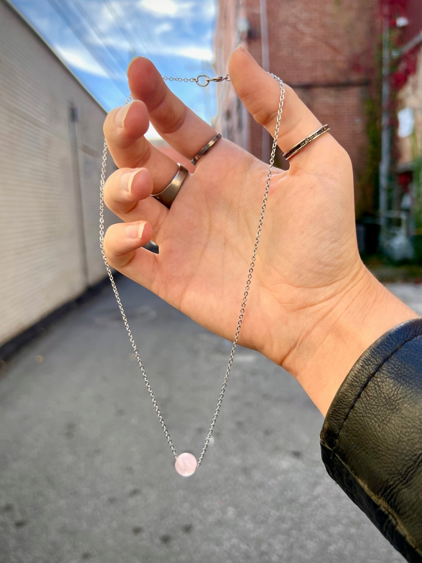 "An Ounce of Love" Rose Quartz Necklace