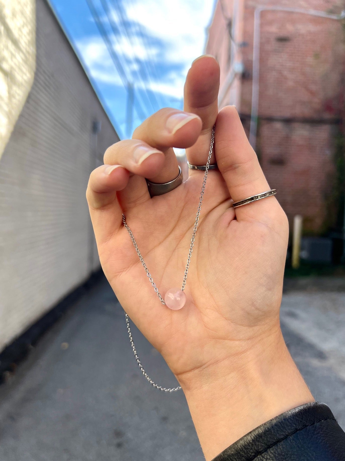 "An Ounce of Love" Rose Quartz Necklace