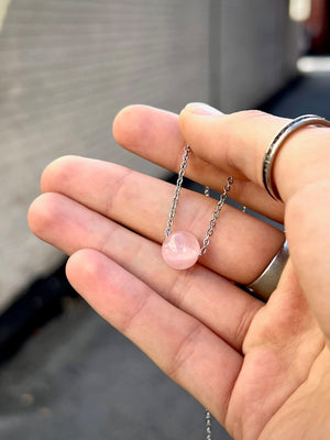 "An Ounce of Love" Rose Quartz Necklace