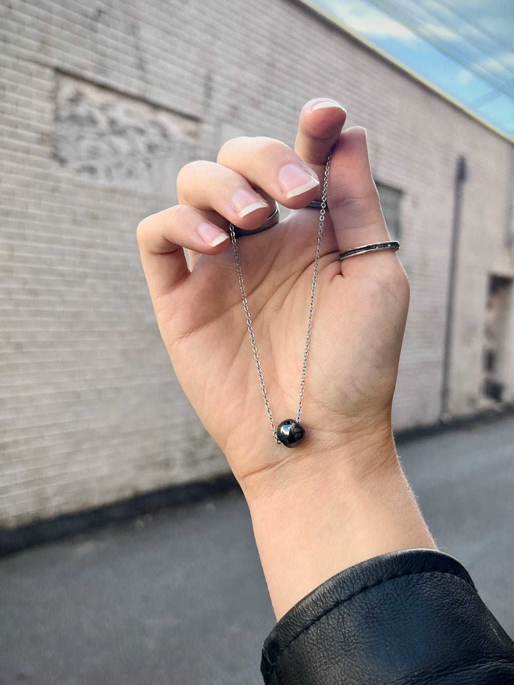 "A Bit of Balance" Hematite Necklace
